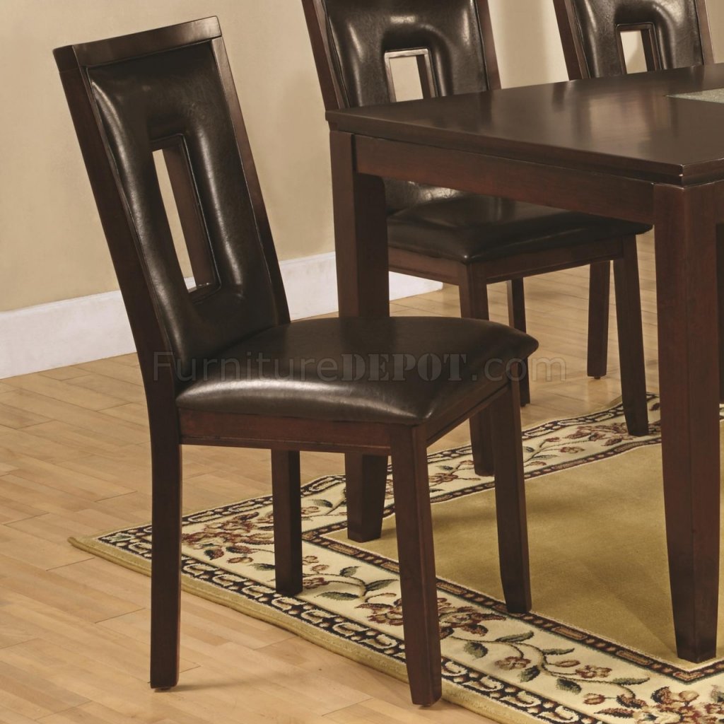 Faux Leather Dining Chairs - DiningRoomWorld.com
