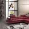 A761 Sectional Sofa in Red Leather by J&M