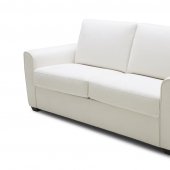 Alpine Premium Sofa Bed in White Microfiber Fabric by J&M