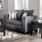 Inkom Sofa SM6220 in Slate Linen-Like Fabric w/Options