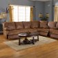 Rich Tanner Faux Leather Fabric Ranger Modern Sectional Sofa