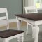 Madelyn 7Pc Dining Room Set 110381 Dark Cocoa & White by Coaster