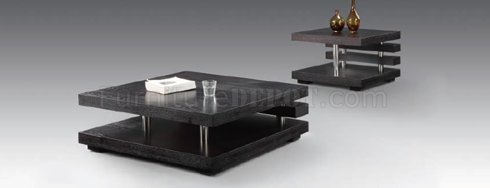 Wenge Finish Contemporary Coffee Table - Click Image to Close