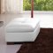 625 Sectional Sofa in White Italian Leather by J&M