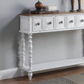 Bence Console Table AC00280 in Charcoal & Antique White by Acme