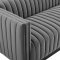 Conjure Sofa in Gray Velvet Fabric by Modway w/Options