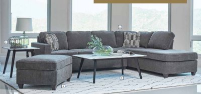 McCord Sectional Sofa 509347 in Dark Gray by Coaster w/Options