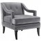 Concur Sofa in Gray Velvet Fabric by Modway w/Options