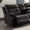 6450 Power Reclining Sectional Sofa in Brown PU by Lifestyle