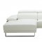 Fleurier Sectional Sofa in White Leather by J&M