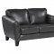 Spivey Sofa & Loveseat 9460DG Dark Gray Leather by Homelegance