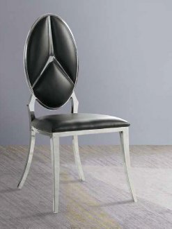 Cyrene Dining Chair DN00929 Set of 2 in Black PU by Acme