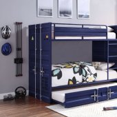 Cargo Twin/Twin Bunk Bed 37900 in Blue by Acme