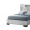 Oscar Upholstered Bed in Gray Fabric by Global