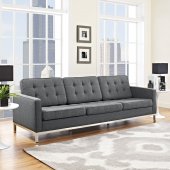 Loft EEI-2052-DOR Sofa in Gray Fabric by Modway w/Options