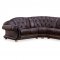 Apolo Sectional Sofa in Brown Leather by ESF w/Options