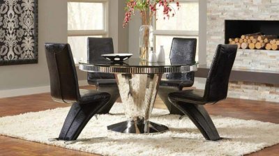 Barzini Round Dining Table 105061 w/Options by Coaster