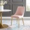 Viscount Dining Chair Set of 2 in Pink Velvet by Modway