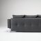Cassius Black Leatherette Convertible Sofa Bed