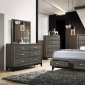 Valdemar Bedroom Set 5Pc 27060 in Weathered Gray by Acme