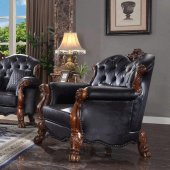 Dresden Chair 58232 in Black PU by Acme w/Options