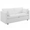 Activate Sofa in White Fabric by Modway