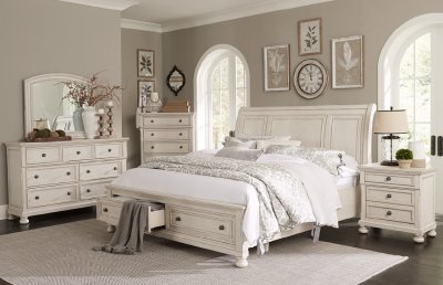 Bethel Bedroom 2259W in Antique White by Homelegance w/Options