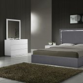 Monet Bedroom Charcoal by J&M w/Optional Naples White Casegoods