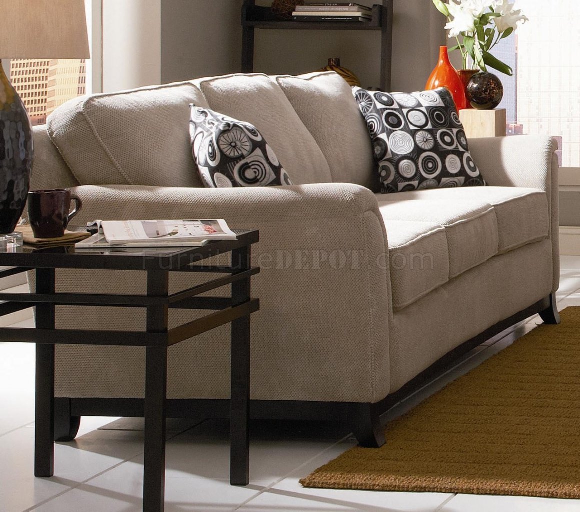 Soft Taupe Color Chenille Fabric Traditional Styling Sofa Loveseat – All  Nations Furniture