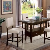 Lordelo 7Pc Counter Ht Dining Set CM3730PT in Cherry