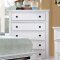 Castor Bedroom CM7590WH in White w/Storage Footboard w/Options