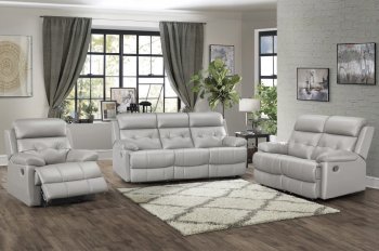 Lambent Motion Sofa 9529SVE in Silver-Grey by Homelegance [HES-9529SVE-Lambent]