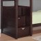 Elliot 460441 Twin over Twin Bunk Bed in Cappuccino by Coaster