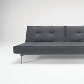 Splitback Sofa Bed w/Steel Legs by Innovation