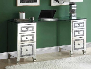 Noralie Writing Desk 93124 in Mirrored by Acme [AMOD-93124 Noralie]