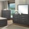 B130 Bedroom Set 5Pc in Gray by FDF
