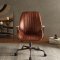 Hamilton Office Chair 92413 in Cocoa Top Grain Leather by Acme
