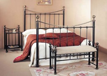 Antique Style Contemporary Metal Bed [AMBS-N118-9626]