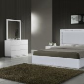 Monet Bedroom in Silver by J&M w/Optional Naples White Casegoods