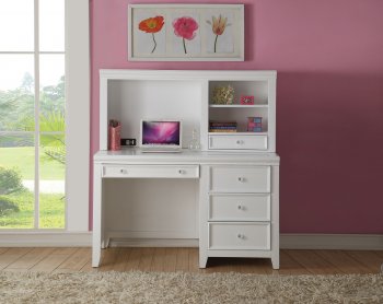 Lacey 30605 Computer Desk in White by Acme w/Options [AMOD-30605-Lasey]