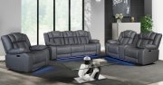 U7068 Power Motion Sofa in Gray PU by Global w/Options