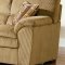Camel Corduroy Fabric Casual Living Room Sofa w/Options