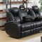 Delange Power Motion Sofa 601741P in Black by Coaster w/Options