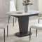 2417 Dining Table White Marble -ESF w/Optional 3405 White Chairs