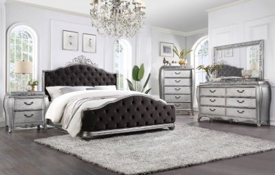 Leonora Bedroom in Vintage Platinum 22140 by Acme w/Options