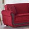 Park Ave Sofa Bed in Red Fabric by Empire w/Optional Loveseat