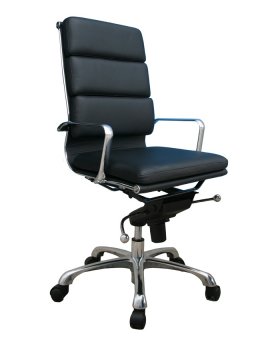 Plush High Back Office Chair by J&M in Black, Brown or White [JMOC-Plush]