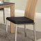 Alison Dining Table in Light Oak & Black by Chintaly w/Options