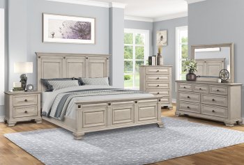 8448 Bedroom Set 5Pc in Beige by Lifestyle w/Options [SFLLBS-8448A Beige]