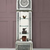 Noralie Grandfather Clock AC00353 in Mirror w/LED by Acme
